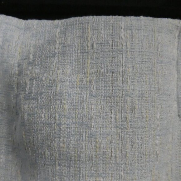 Unbranded | 12.5 inch waist measured | Elegant Light Blue Tweed Midi Skirt - Picture 10 of 14